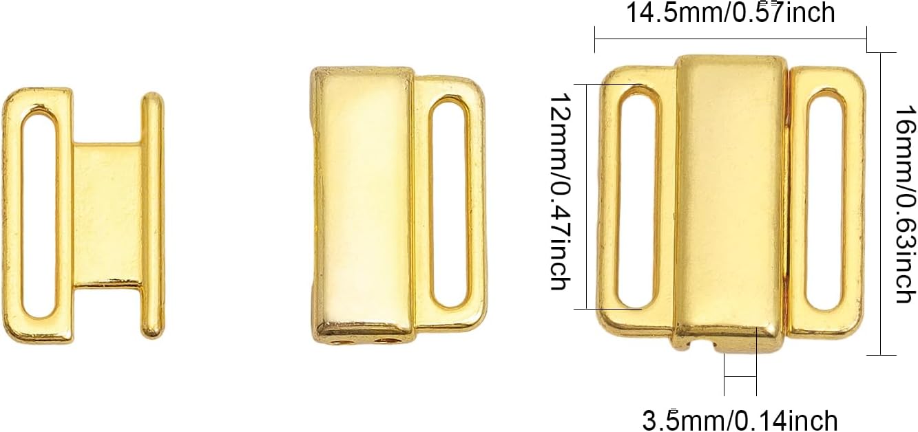 CHGCRAFT 12 piezas de brasier para hacer lencería de costura de bramaking bikini halter tops traje de baño clips lencería traje de baño correa de