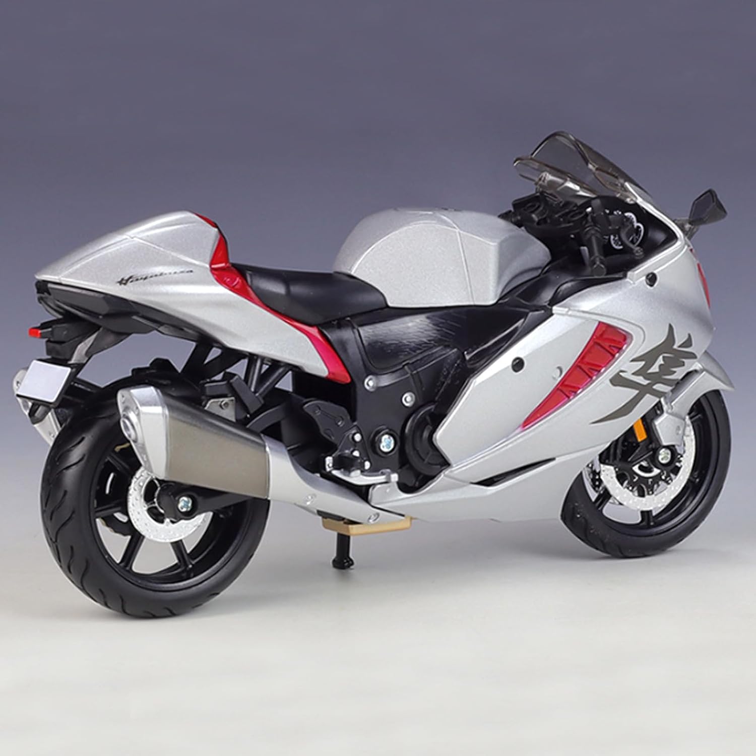 Escala 112 Modelo de motocicleta Hayabusa 2022 Metal fundido a presión con piezas de plástico