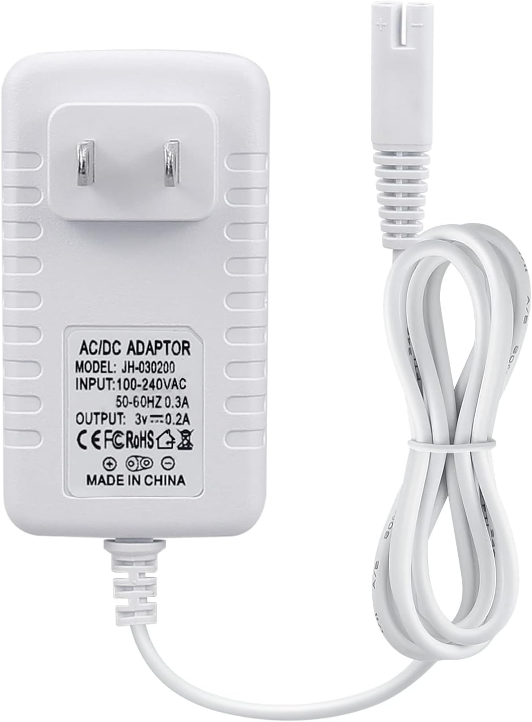 Repuesto de cargador para irrigador dental Waterpik WP360W WP462 WP450, cable de alimentación, 5 pies, color blanco