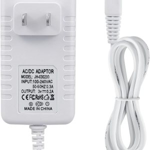 Repuesto de cargador para irrigador dental Waterpik WP360W WP462 WP450, cable de alimentación, 5 pies, color blanco Repuesto de cargador para irrigador dental Waterpik WP360W WP462 WP450, cable de alimentación, 5 pies, color blanco