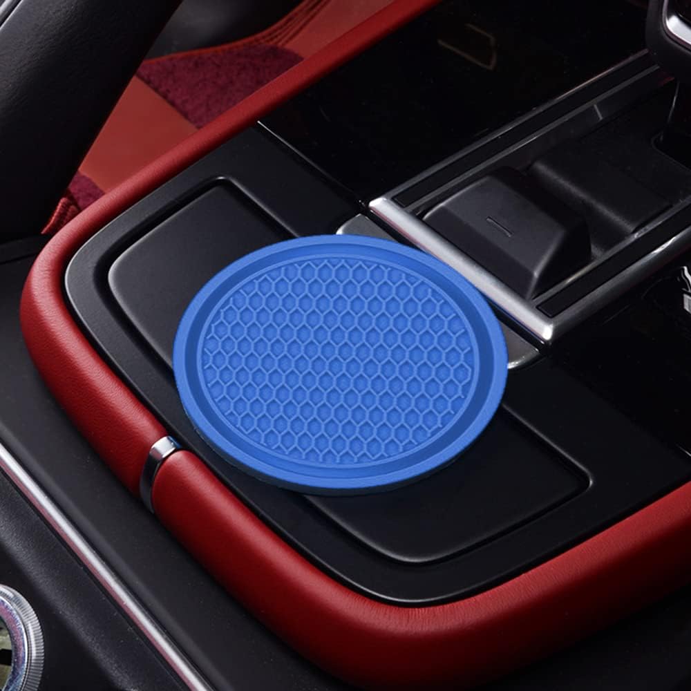 2 posavasos para automóvil, antideslizante, universal, portavasos para automóvil, portavasos de PVC, accesorios interiores de automóvil, adecuados