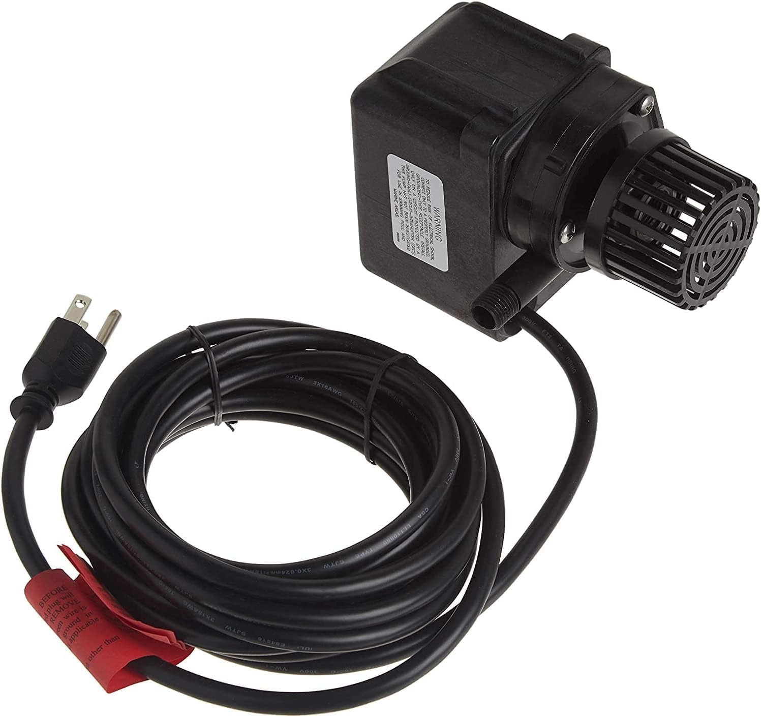 Little Giant 566611 PE-2F-PW Drive Dright Fountain  Bomba de estanques pequeños, 47 vatios, 300 gph, negro