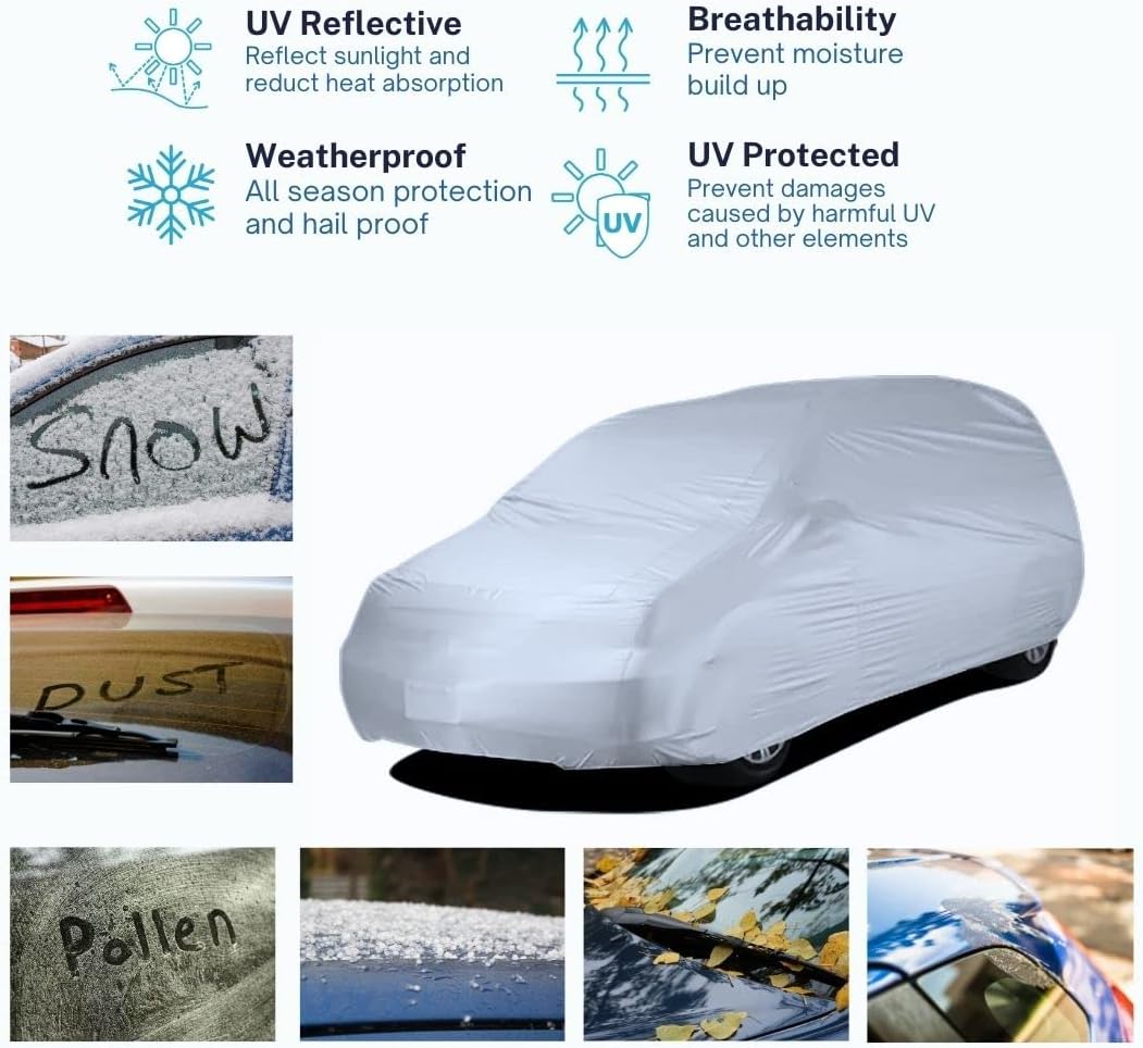 ShieldAll – Funda para SUV, anti-rayos UV, resistente a la intemperie, funda suprema para SUV que se adapta hasta 16.5 pies de largo