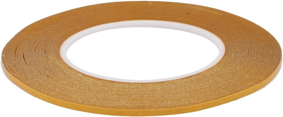IIVVERR 0.118 in Ancho 50 Metros Longitud PET Doble Cara Cinta Adhesiva Fuerte Transparente Sin Rastro (0.118 in de ancho 164.0 ft de longitud Cinta