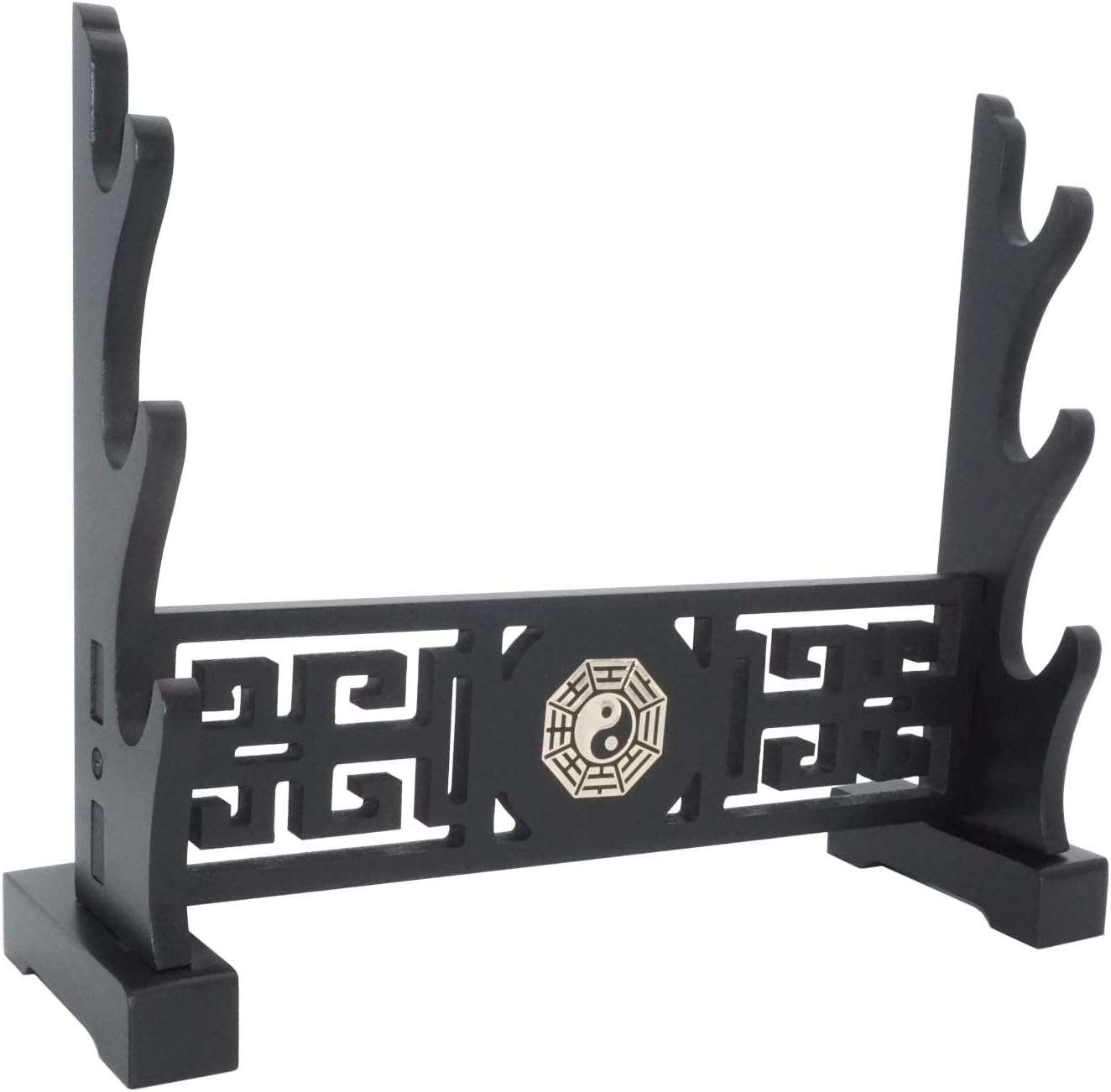 Eforlife Soporte de exhibición de armas Katana Genji Japonés Samurai Espada Espada Gladius Templario Medieval Soporte Soporte de Espada Estilo Tai