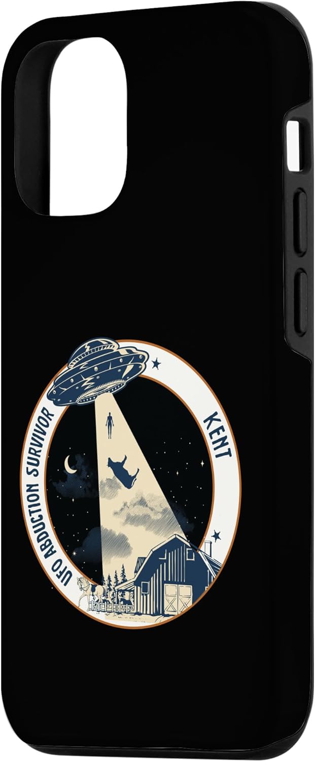 iPhone 14 Pro KENT UFO Alien Abduction Survivor Cow Tractor Beam Case