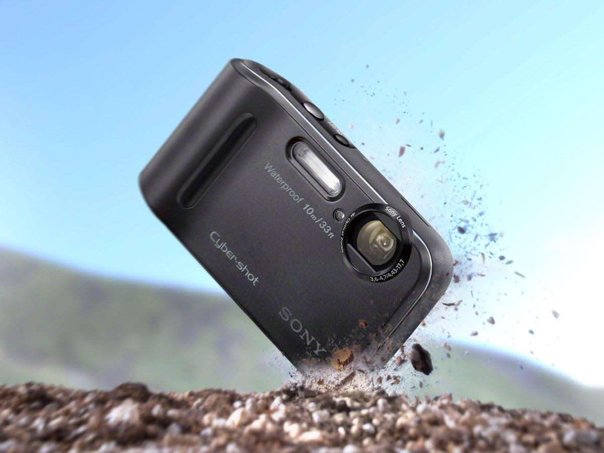Sony DSC-TF1B Cámara digital impermeable de 16 MP con LCD de 2,7 pulgadas (negro) (Modelo antiguo)