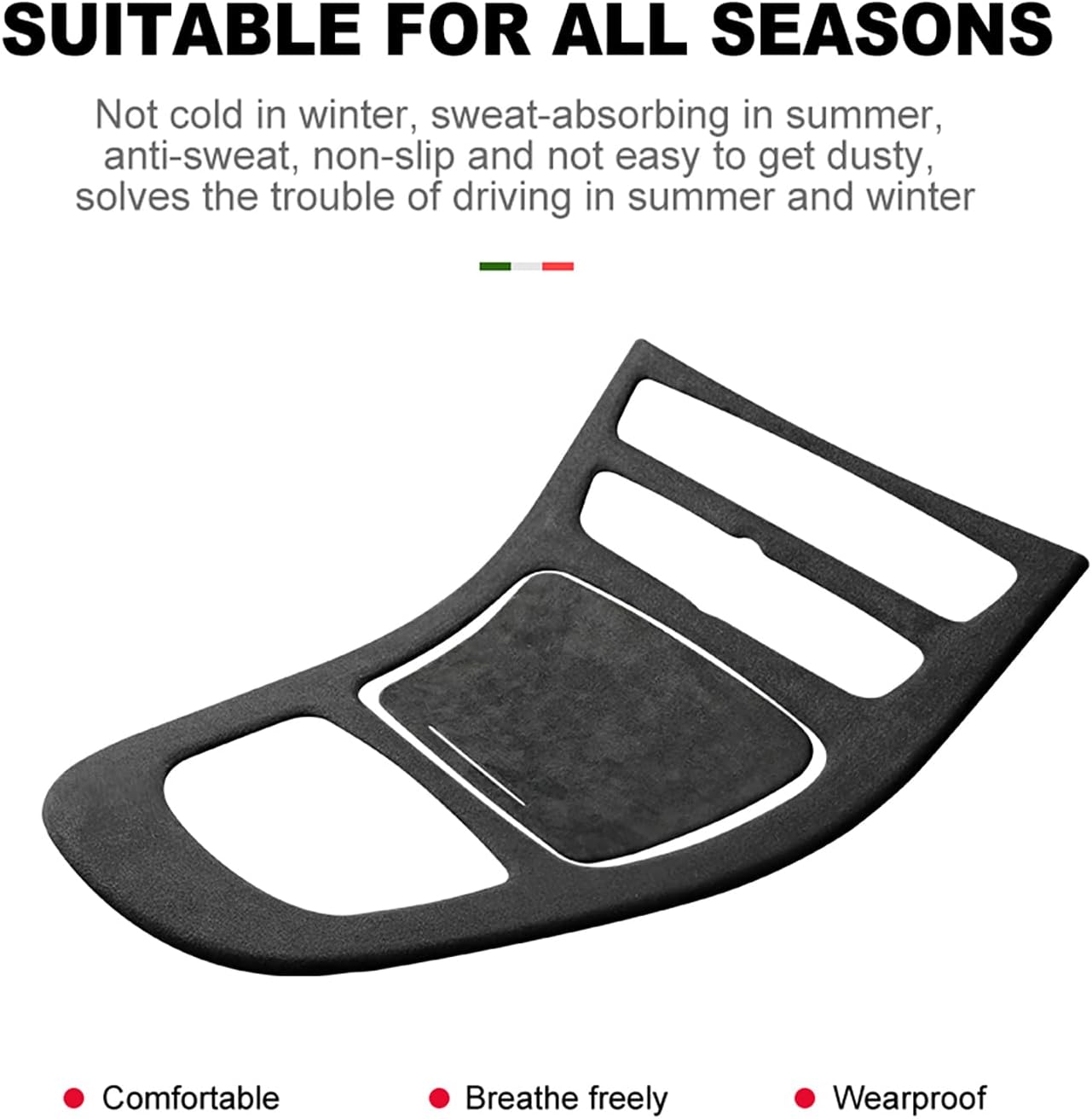 Cubierta de panel de consola central para Mercedes-Benz Clase E W213 2019 2020, estilo Alcántara, caja de almacenamiento, accesorios interiores