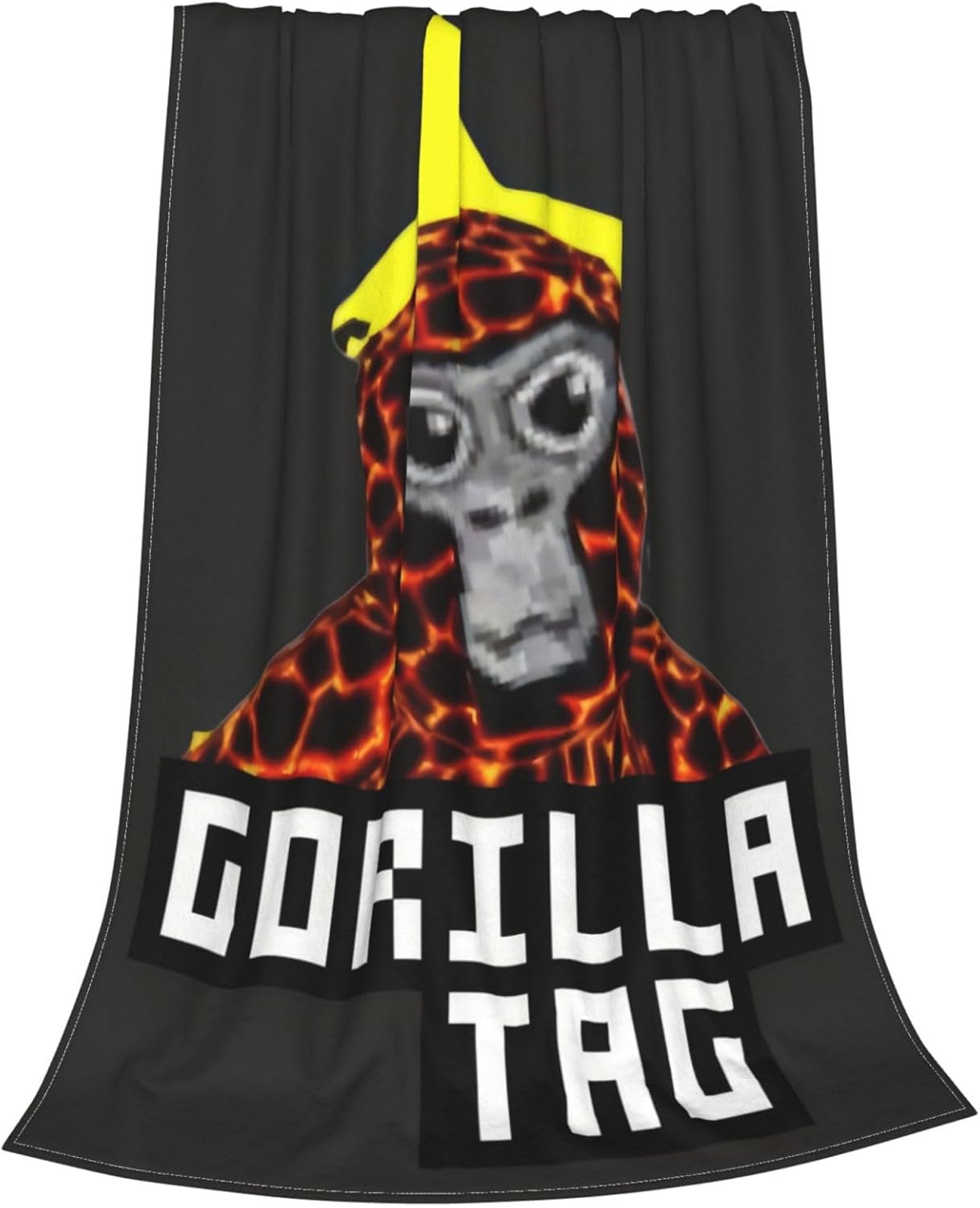 Gorilla Tag – Manta de franela de felpa súper suave y acogedora para sofá de 40 x 30 pulgadas, sofá, dormitorio, campamento y viajes