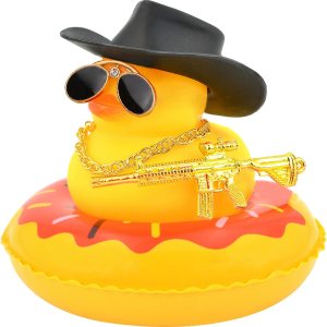 Pato de goma para tablero de automóvil, decoración de tablero de automóvil, patos chirriantes, accesorios de decoración de automóvil con sombrero, Pato de goma para tablero de automóvil, decoración de tablero de automóvil, patos chirriantes, accesorios de decoración de automóvil con sombrero,
