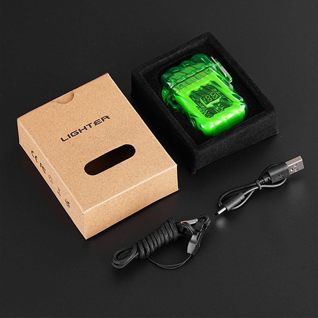 Encendedores recargables resistentes al viento e impermeables, encendedores de iluminación de emergencia al aire libre, encendedores portátiles,