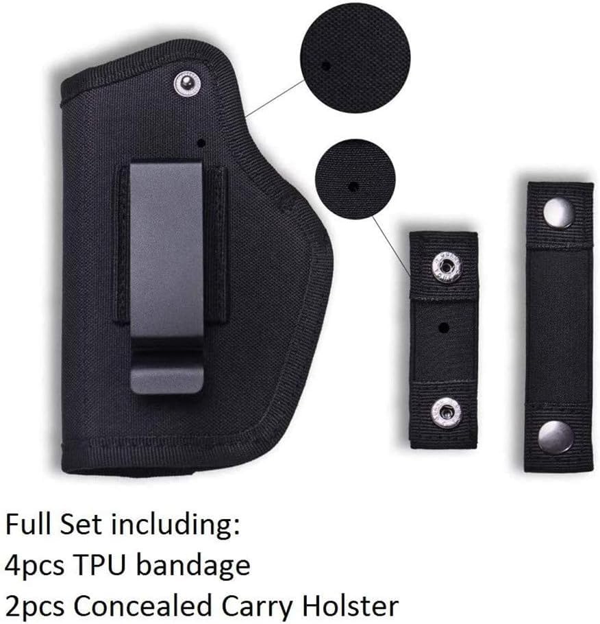 Funda universal para pistola, IWB OWB para pistola, bolsas tácticas para pistola, fundas para pistola de cintura para mano derecha e izquierda,