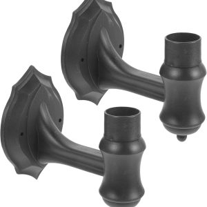 Uonlytech 2 unids luces solares de plástico antorcha accesorios al aire libre reemplazo soporte de pared de plástico base de montaje en pared para Uonlytech 2 unids luces solares de plástico antorcha accesorios al aire libre reemplazo soporte de pared de plástico base de montaje en pared para