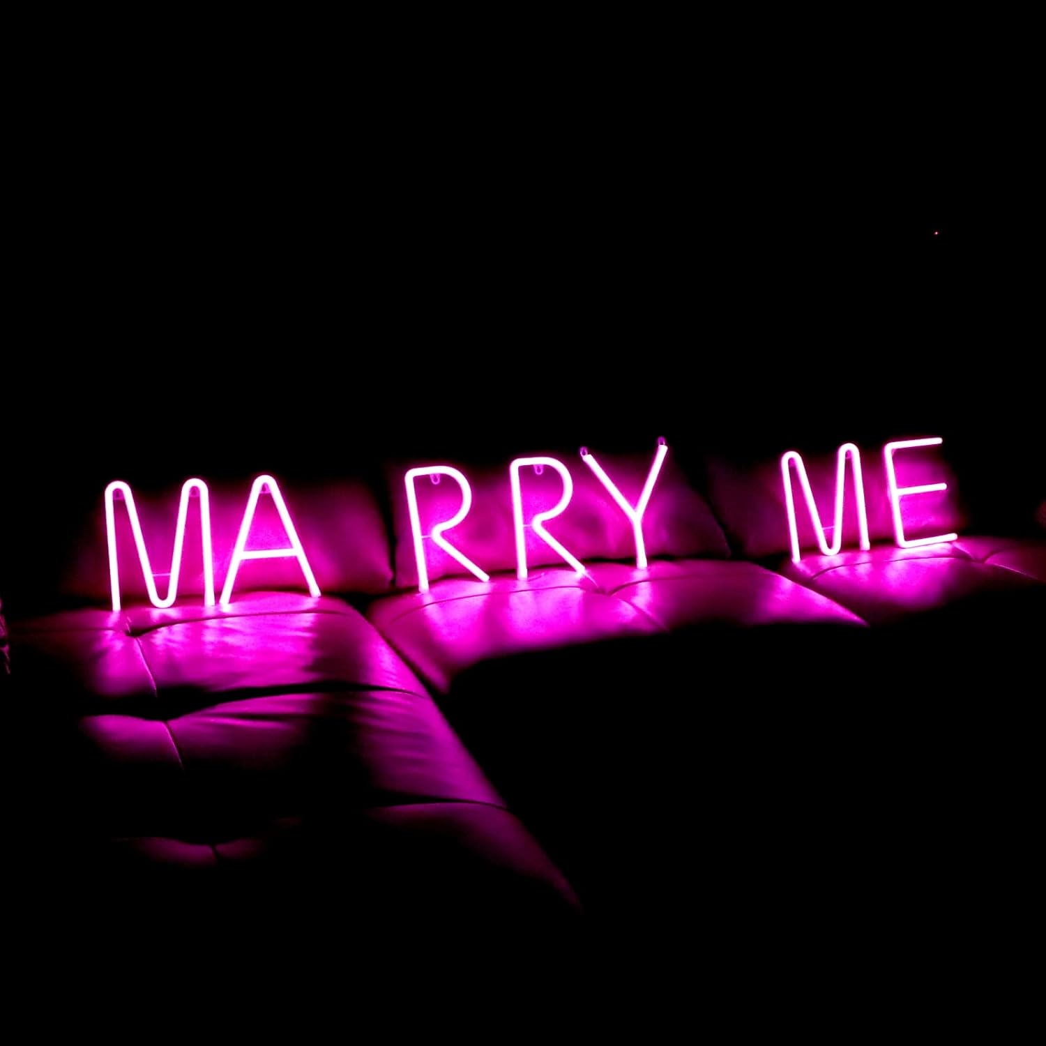 Letreros de letras LED de neón, letreros de marquesina iluminadas, letras LED luminosas alimentadas por USB o baterías, para dormitorio, fiesta de