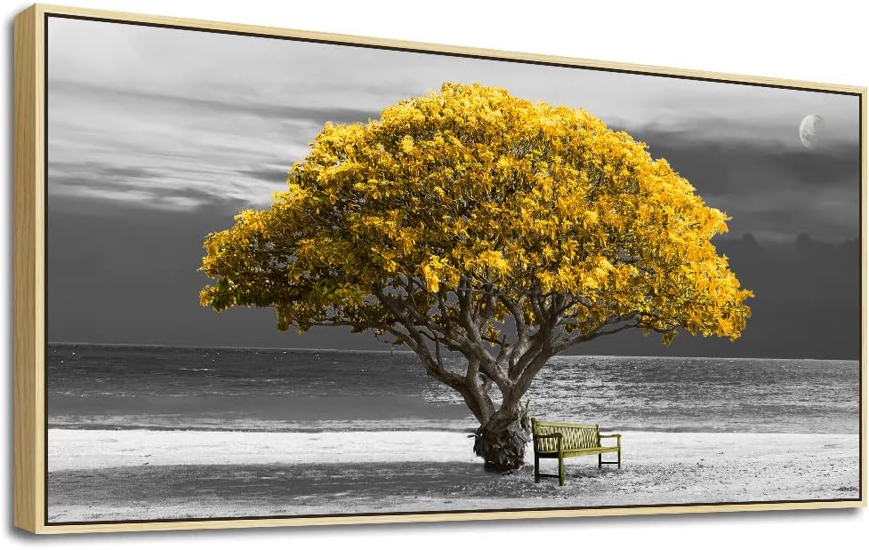 Lienzo enmarcado para sala de estar, decoración de pared de dormitorio de gran tamaño, decoración de pared en blanco y negro, pintura de pared de