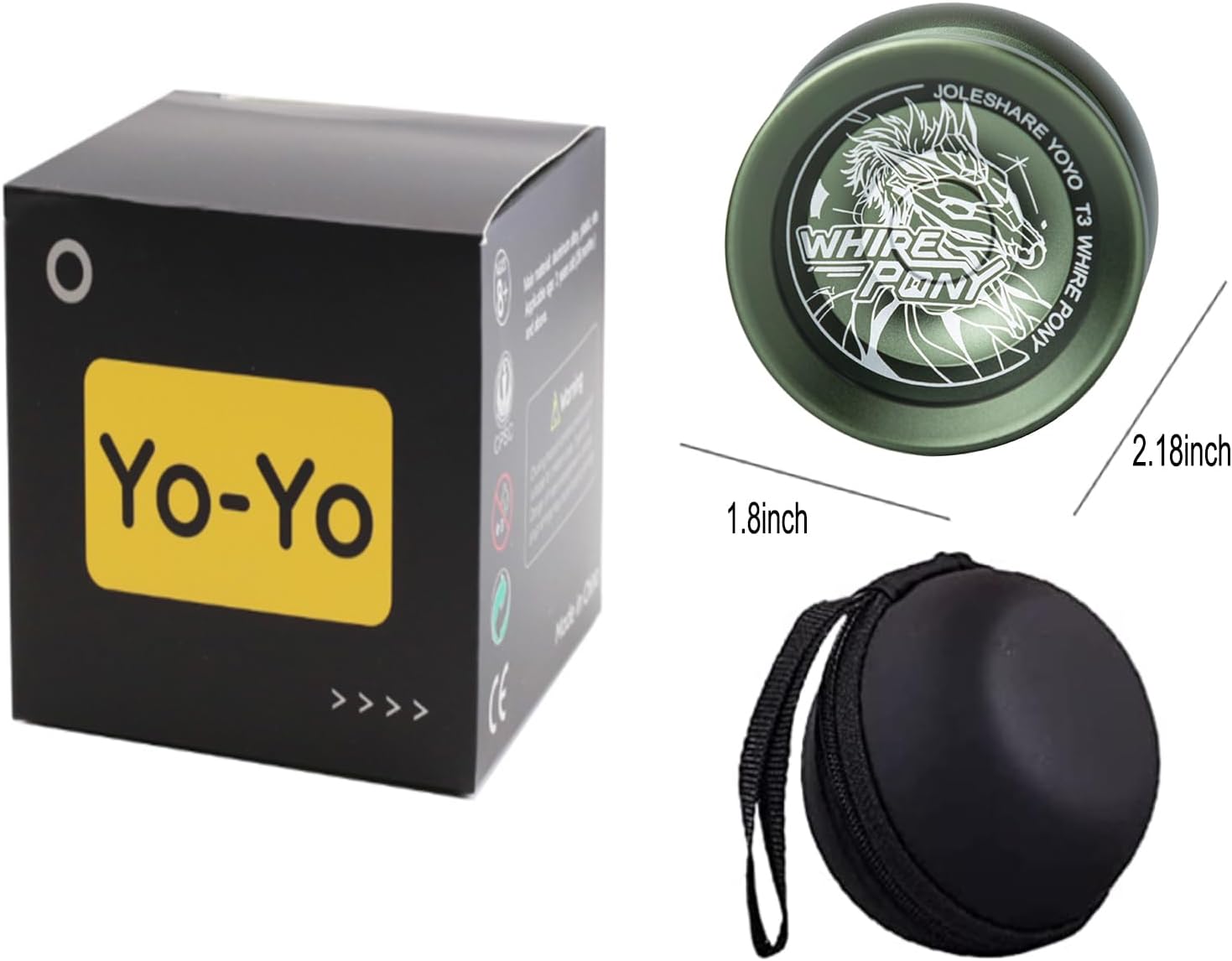 Yoyo profesional sensible de aluminio para niños principiantes, rodamiento de bolas de repuesto para jugadores avanzados de Yoyo + 1 guante + 5