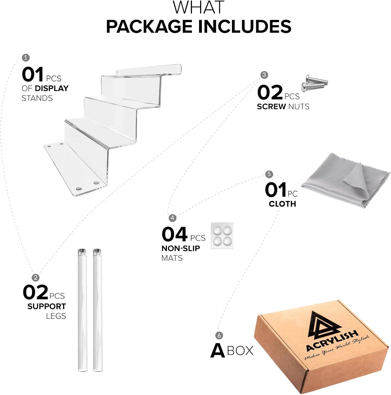 Organizador de perfume  Soporte acrílico para cupcakes y aparador de colonia para hombres, soportes para Funko pop y lego, soporte para postres