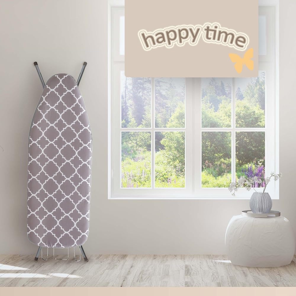 JEDAL Cubierta para tabla de planchar, fundas para tabla de planchar tamaño estándar 12×35, 13×39, 13×43, 15×47, funda de hierro natural sin tratar,