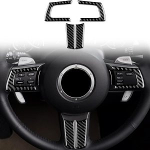 Fibra de carbono, para Mazda, marco de botón de volante, decoración para Mazda MX-5, MIATA MX5, 2006, 2007, 2008, 2009, 2010, 2011, 2012, 2013, Fibra de carbono, para Mazda, marco de botón de volante, decoración para Mazda MX-5, MIATA MX5, 2006, 2007, 2008, 2009, 2010, 2011, 2012, 2013,