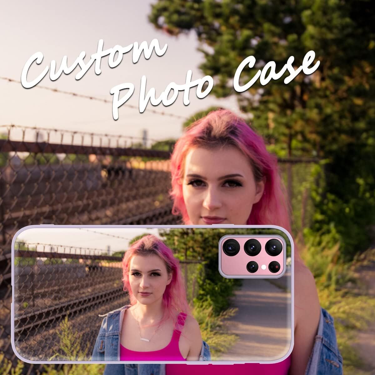 Eouine Funda de teléfono personalizada para Samsung Galaxy S22 Ultra 5G (6.8 pulgadas), fundas personalizadas para teléfonos con imagen, funda