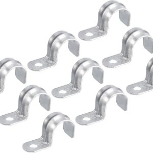 uxcell 18 correas de tubo EMT de 34 pulgadas, correas de un agujero, abrazadera de tubo de acero chapado en zinc, costilla reforzada para conductos uxcell 18 correas de tubo EMT de 34 pulgadas, correas de un agujero, abrazadera de tubo de acero chapado en zinc, costilla reforzada para conductos
