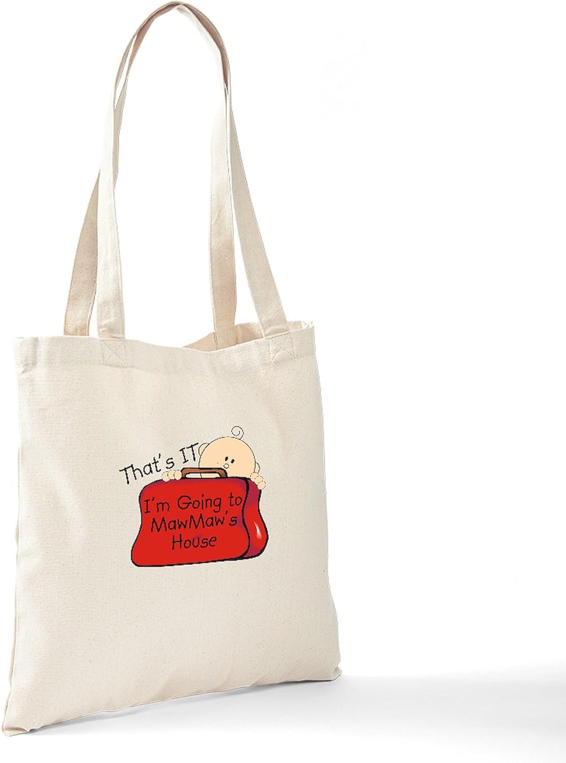 CafePress Going To Mawmaw’s Funny Tote Bag Natural Canvas Tote Bag, Cloth Shopping Bag