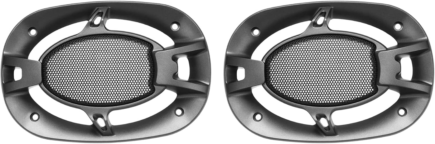 Cubierta para parrilla de altavoz, protector de rejilla de subwoofer, para audio en el hogar, bricolaje, 4 x 6 pulgadasnegro2 unidades