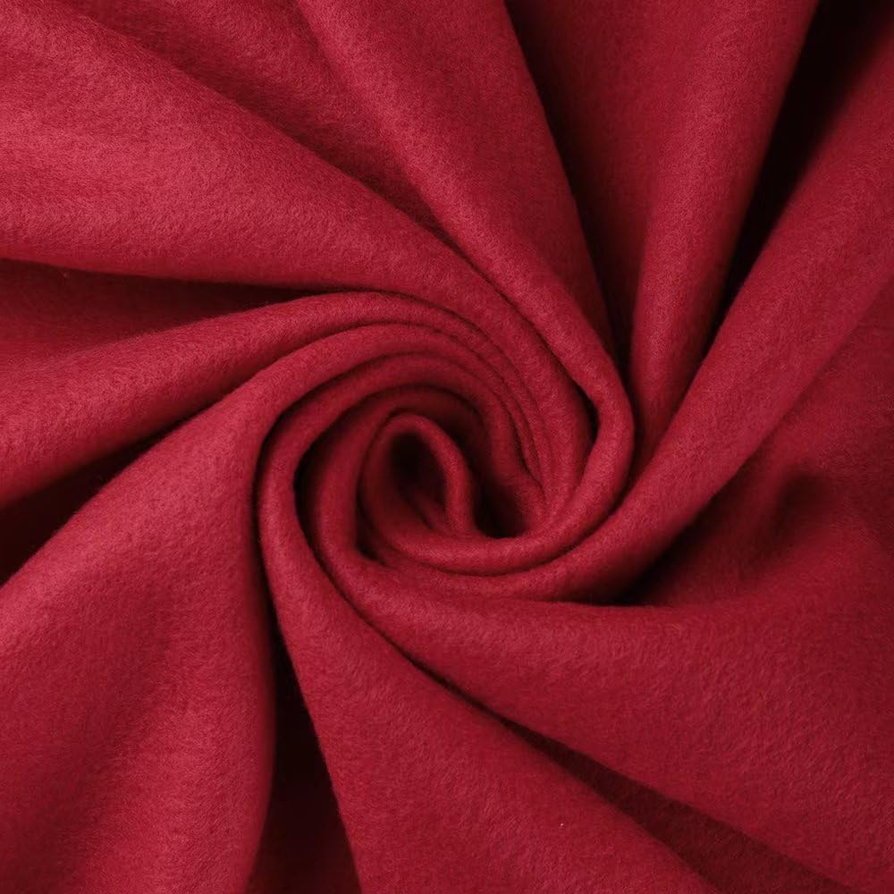 Manta polar (rojo vino, paquete de 6-50 x 60 pulgadas)