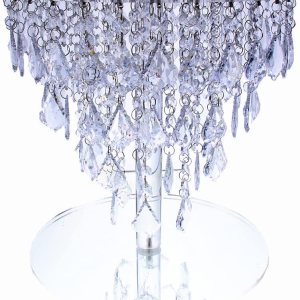 Juego de soportes acrílicos de cristal para tartas para mesa, centro de mesa de boda, torre (11.8 pulgadas, acrílico) Juego de soportes acrílicos de cristal para tartas para mesa, centro de mesa de boda, torre (11.8 pulgadas, acrílico)