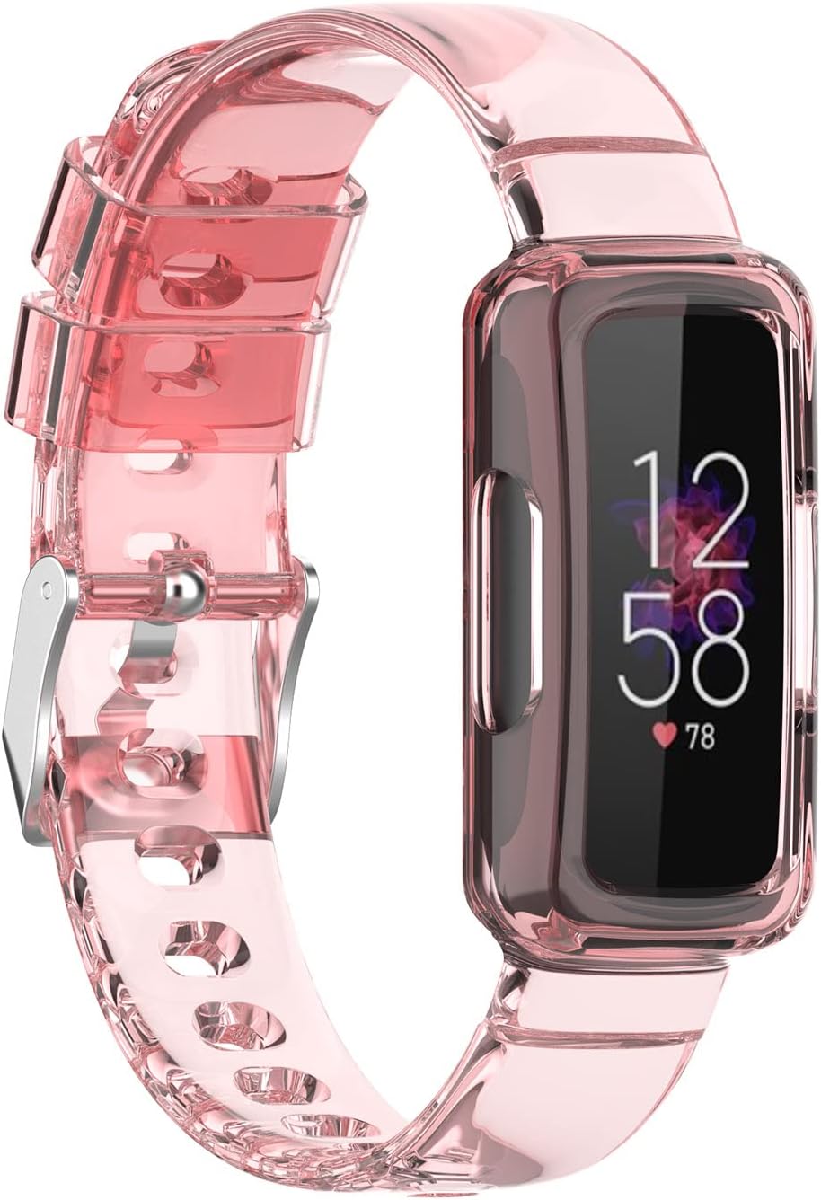 TenCloud Paquete de 7 correas con funda compatibles con Fitbit Inspire 3, reloj inteligente de TPU suave, correa de repuesto para Fitbit Inspire 3