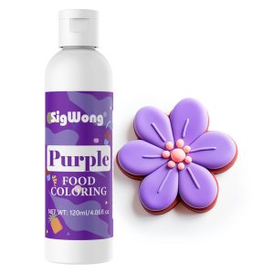 Colorante alimentario Juego de colorante líquido púrpura de 4.1 fl oz, tinte de color alimenticio mejorado para hornear, cocinar, decoración de Colorante alimentario Juego de colorante líquido púrpura de 4.1 fl oz, tinte de color alimenticio mejorado para hornear, cocinar, decoración de