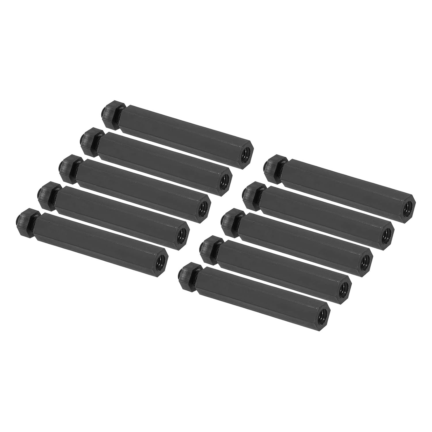 PATIKIL M3 – Juego de 100 tornillos hexagonales de nailon para placas base, cajas de computadoras, placas de circuito, electrónica (1.181 in + 0.197