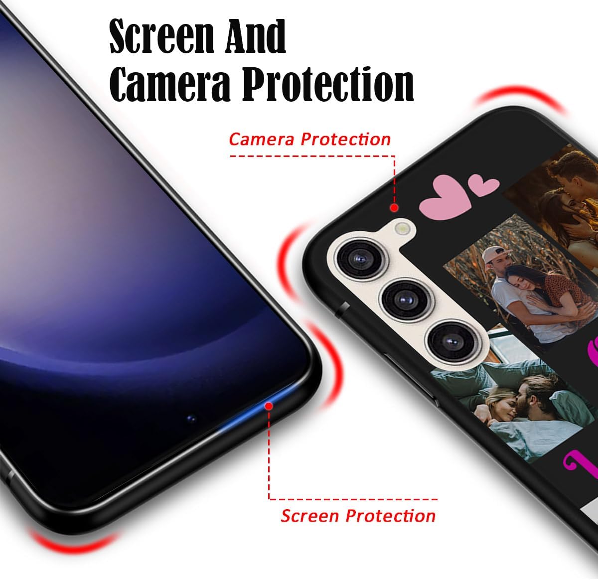 Funda con foto personalizada para Samsung Galaxy S23 Plus con nombre de logotipo de imagen, texto y logotipo, protector suave para S 23+ 23plus,