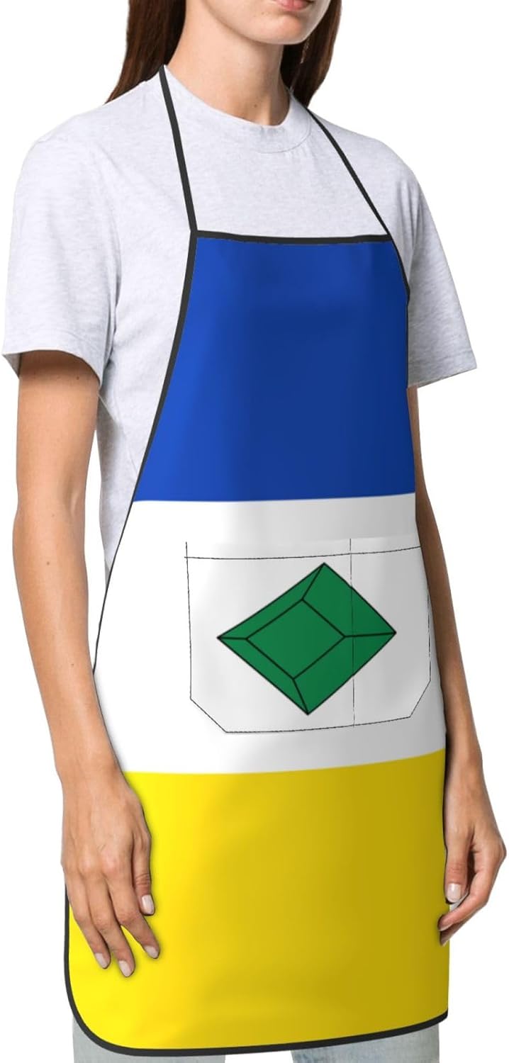 Flag of Muzo (Boyacá) Apron Waterproof With Pockets Bib Kitchen Cooking Aprons Chef Apron For Men Women