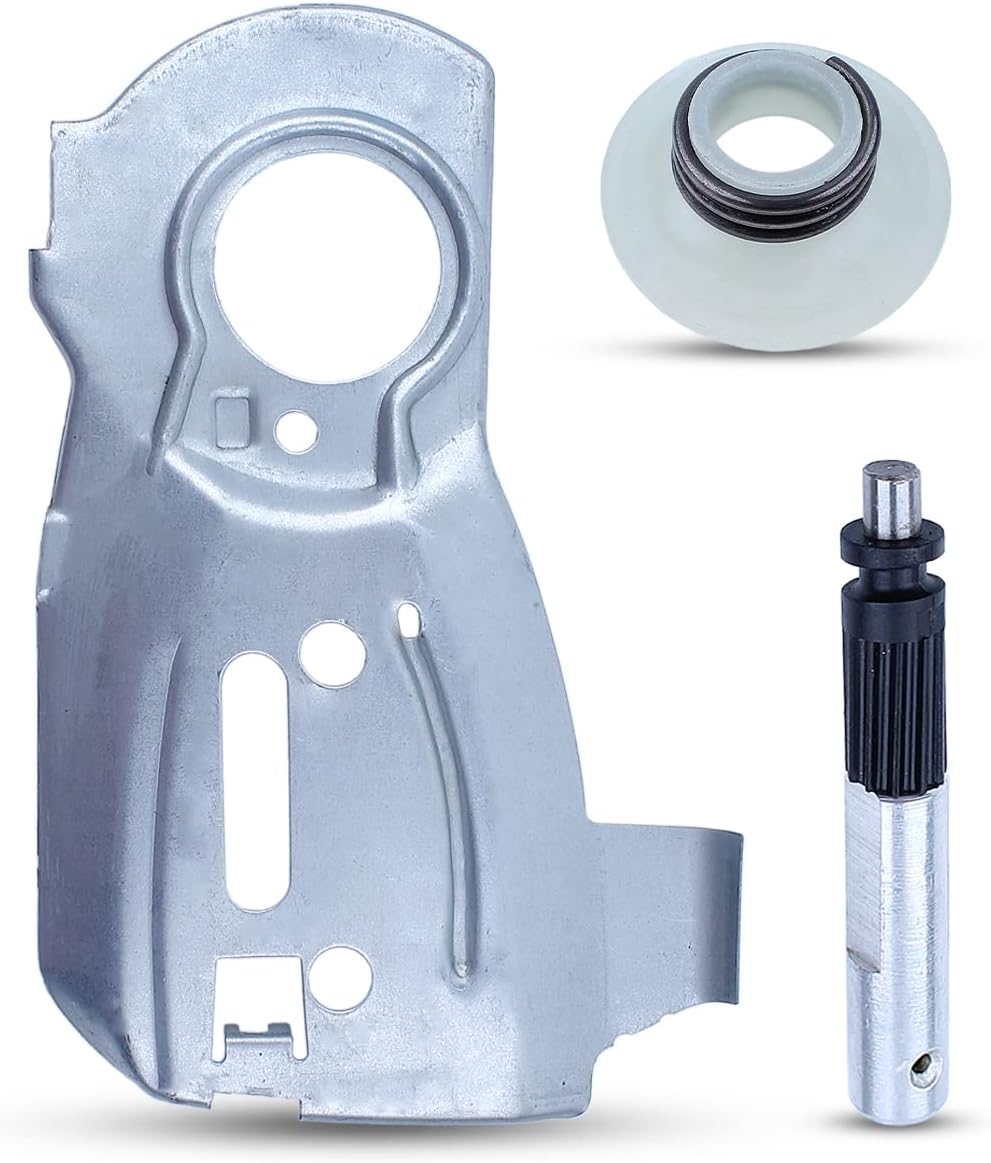 Kit de engranajes sin fin de bomba de aceite para barra de guía de cadena para motosierra Husqvarna 345 340 350, placa de barra de guía de cadena,