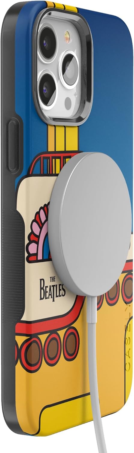 Casely Funda diseñada para iPhone 13 Pro  Beatles  Yellow Submarine  Funda atrevida compatible con MagSafe