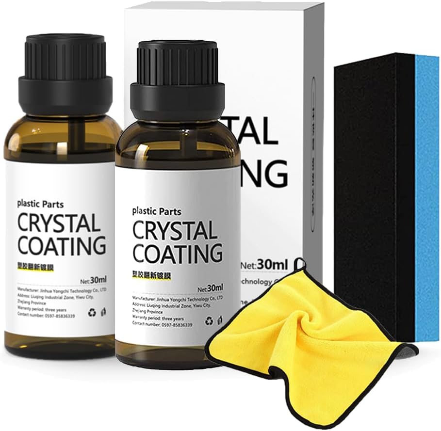 Cristal Coating Para PláStico Del Carro, 2023 Nuevo Recubrimiento De Cristal Para Coche, Piezas De Plástico Recubrimiento De Cristal, Agente De