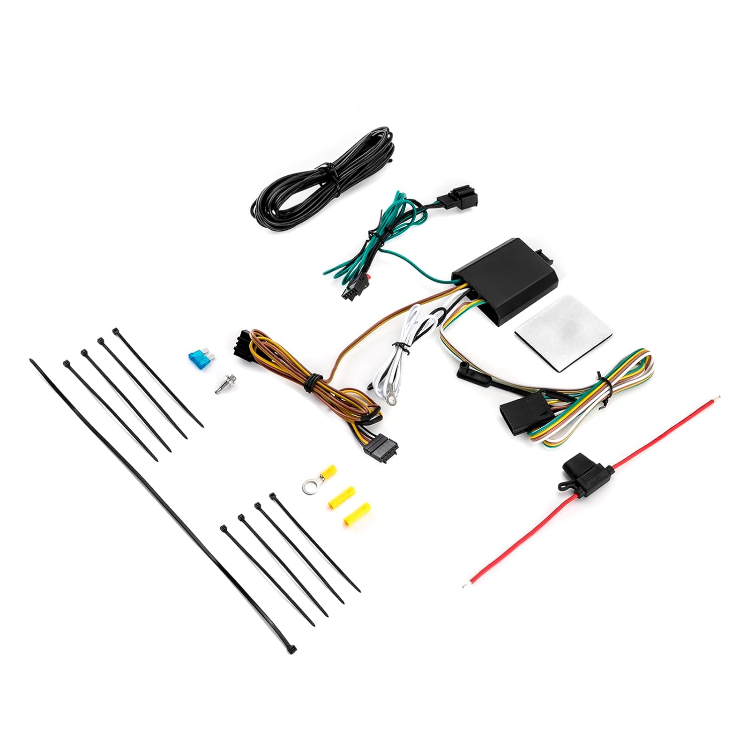 WeiSen Arnés de cableado de remolque personalizado de 4 pines compatible con Volkswagen Tiguan 2018-2023, cableado de enganche de remolque para