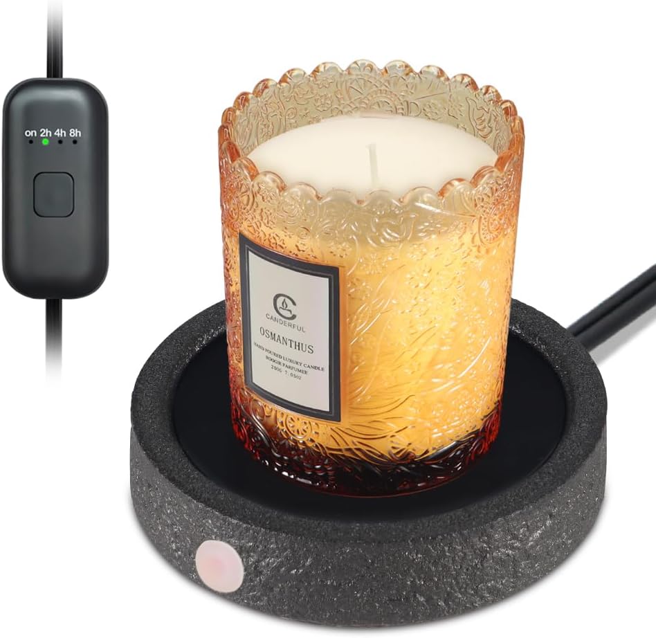 Calentador de taza de café, calentador de café eléctrico para escritorio con apagado automático, 3 ajustes de temperatura, calentador inteligente de