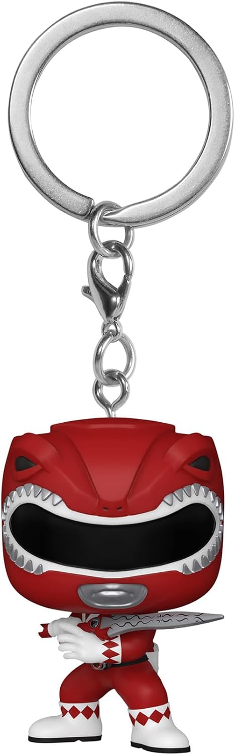 Funko Pop! Llavero Mighty Morphin Power Rangers 30 Aniversario – Red Ranger