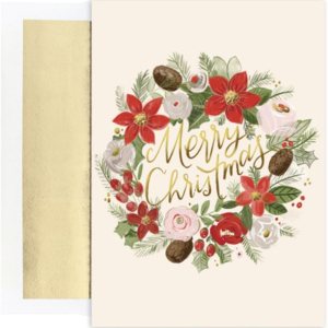 Tarjetas de Navidad escénicas, corona floral, caja de 18, por Masterpiece Studios Tarjetas de Navidad escénicas, corona floral, caja de 18, por Masterpiece Studios