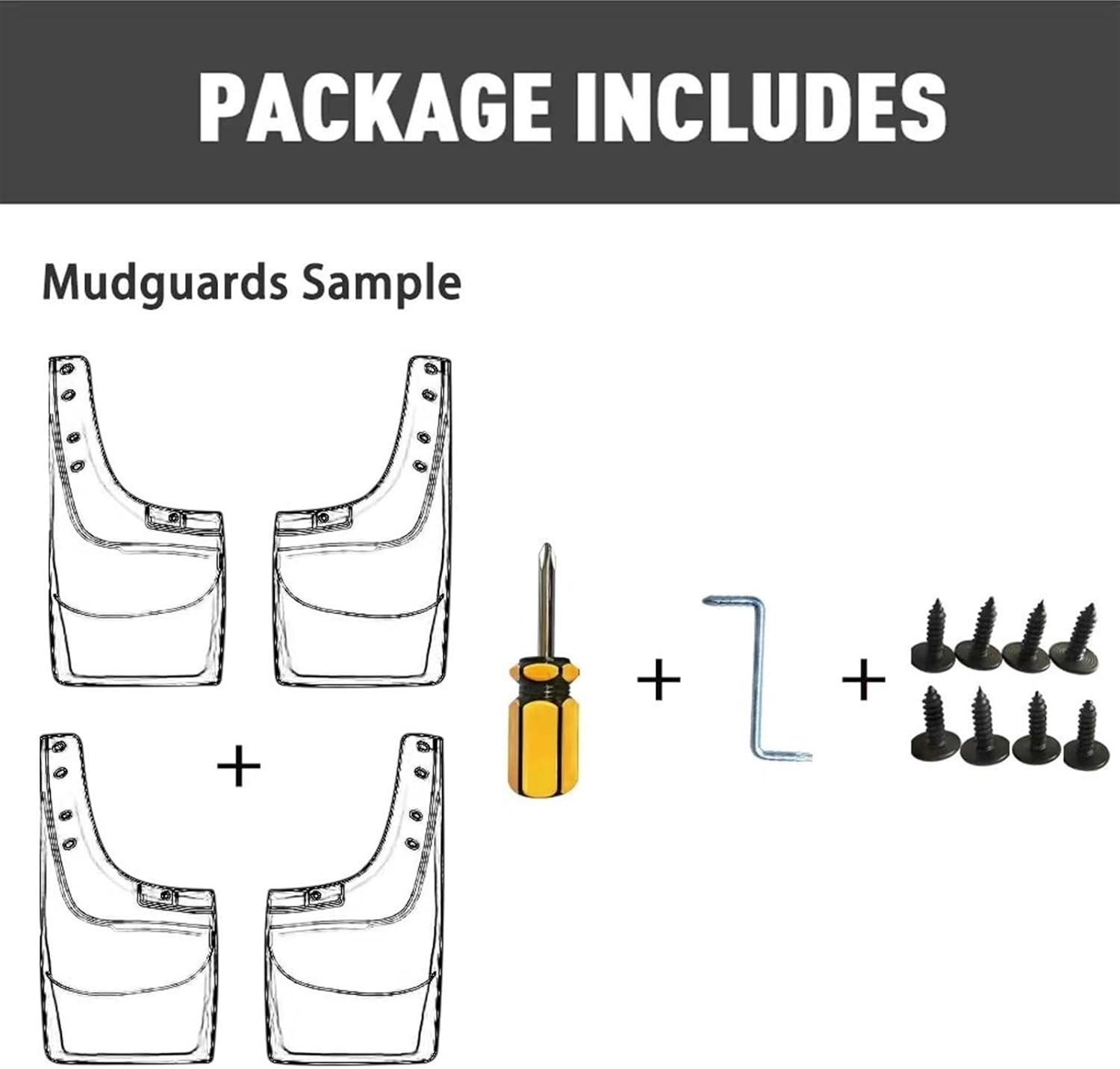 4Pcs Front Rear Mud Flaps Splash Guards Mudguards Black Compatible with Volvo XC40 2023