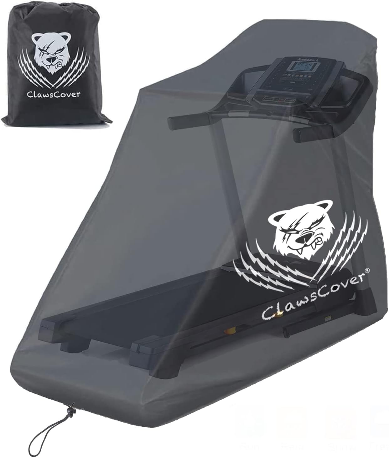 ClawsCover Cubierta de cinta de correr impermeable a prueba de polvo para máquina de correr, equipo de entrenamiento de ejercicio, protección con