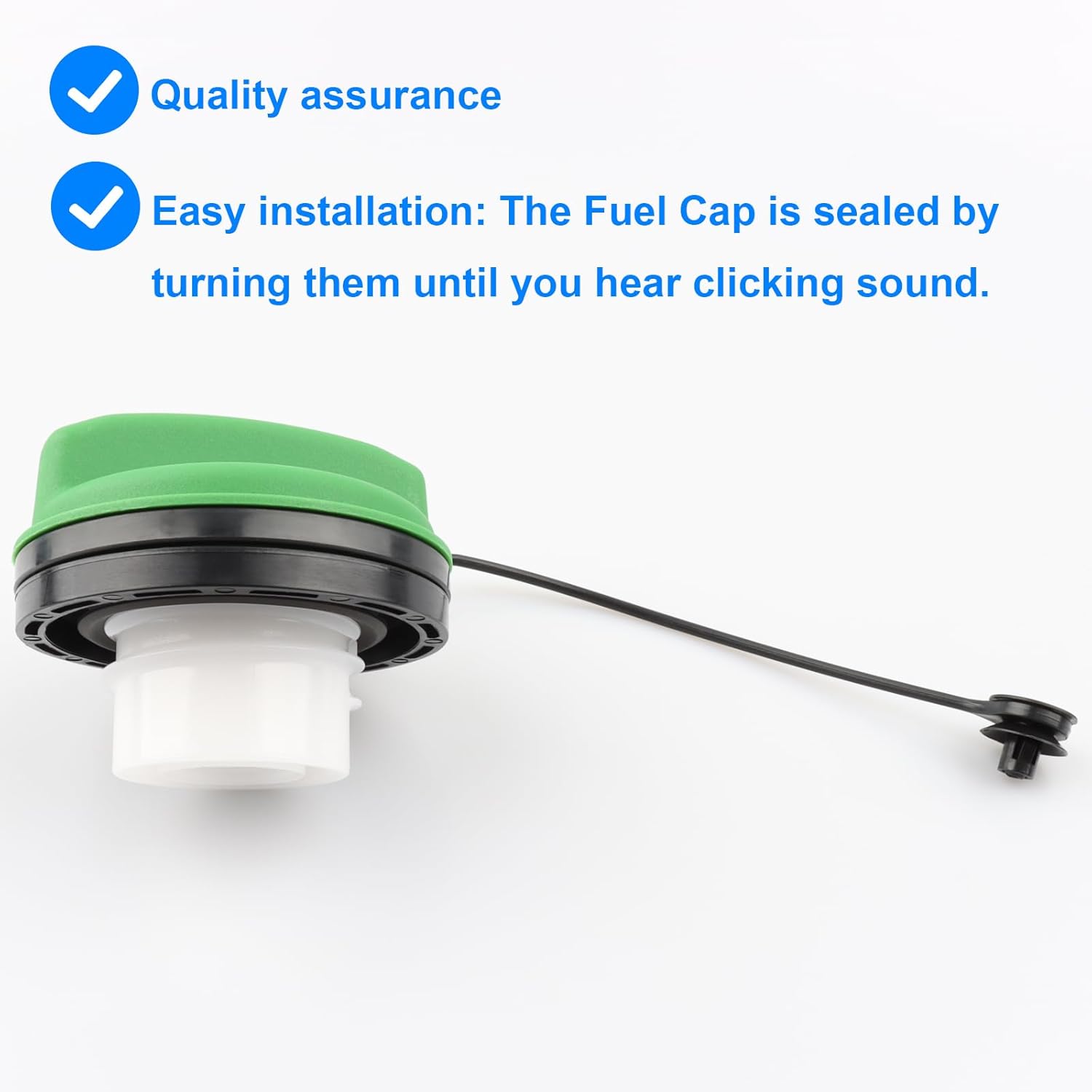 Tapa de gasolina verde de repuesto GT366 compatible con Chevy GMC Duramax Diesel – Silverado Sierra 2500 HD 3500 HD 2016-2019 Suburban 3500 HD,