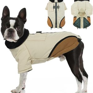 Abrigo para perro, chaquetas para perros medianos, abrigo impermeable con arnés integrado, resistente al viento, cálido, traje de nieve para perro, Abrigo para perro, chaquetas para perros medianos, abrigo impermeable con arnés integrado, resistente al viento, cálido, traje de nieve para perro,
