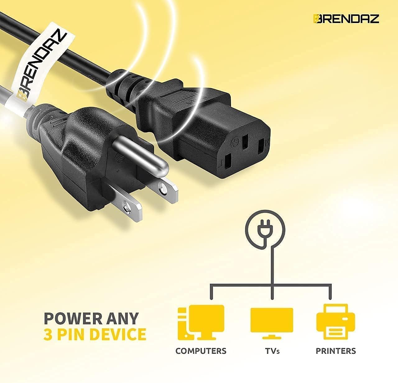 Cable de alimentación compatible con JBL EON715 de 15 pulgadas, EON712 de 12 pulgadas, EON710 de 10 pulgadas con altavoz PA alimentado (3 pies)