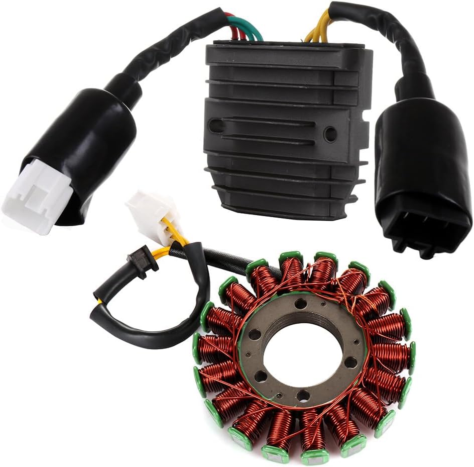 SCITOO Magneto estator y rectificador de voltaje 31100-MEL-305 31120-MEL-D21 Fit 2006-2007 para Honda CBR1000RR