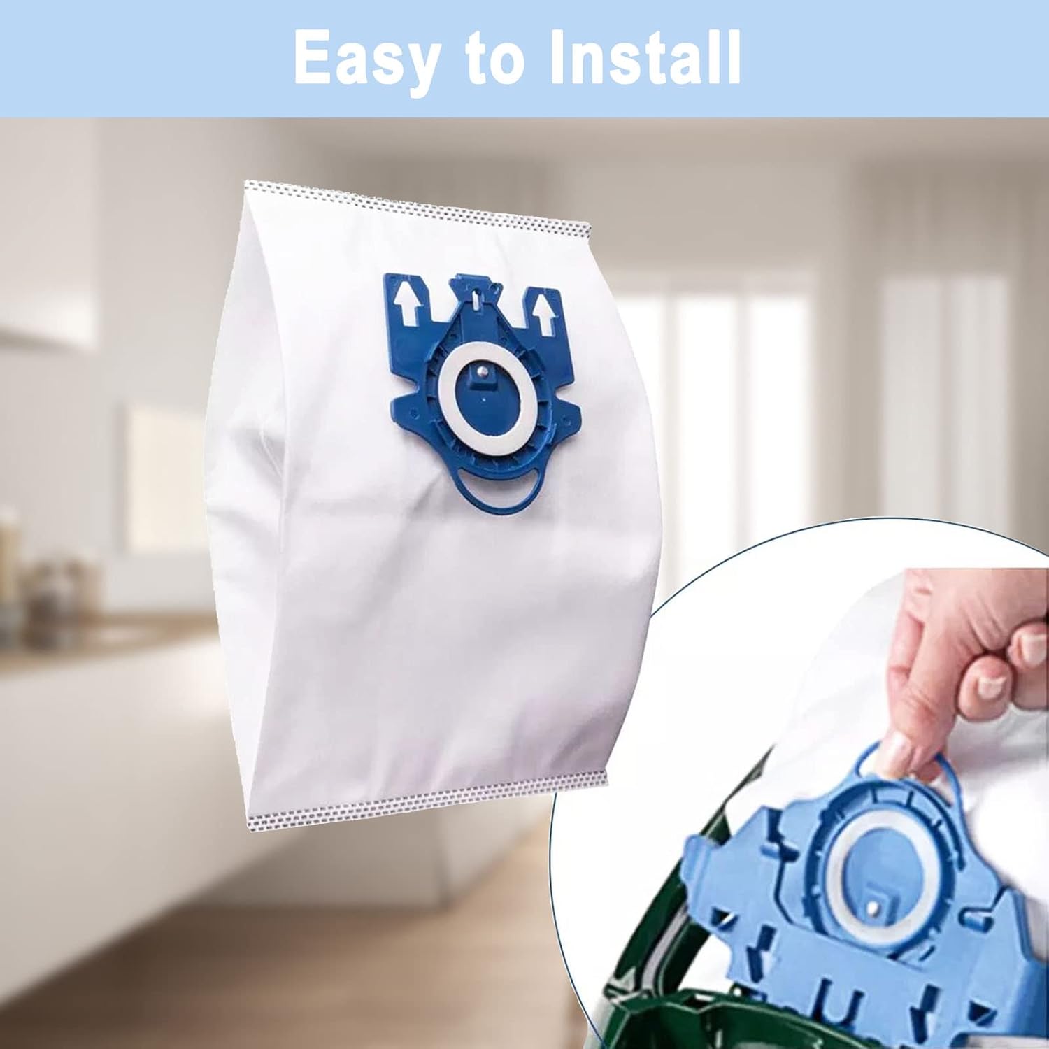 Miele AirClean 3D GN – Paquete de 16 bolsas para aspiradora Miele Vacuum Classic C1, C2 C3, S227S240, S270, S400, S400i-S456i S2, S5, S8 Series con