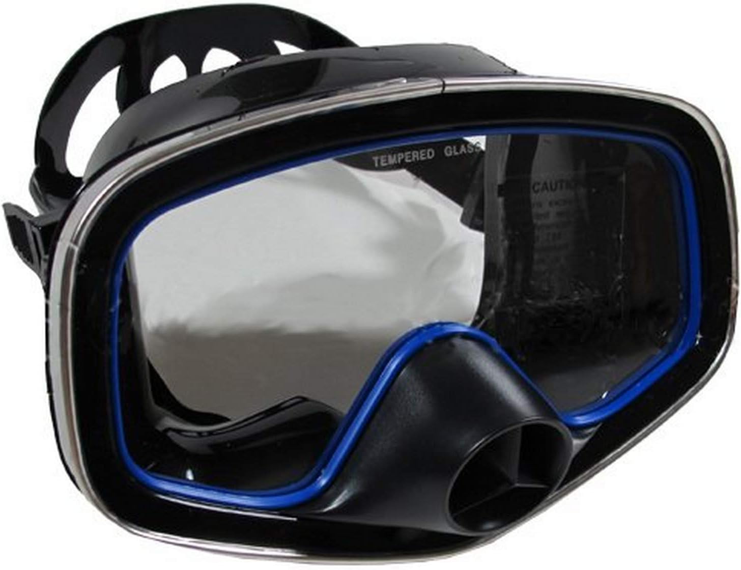Scuba Choice – Máscara purgada de silicona de una ventana para buceo, color negro