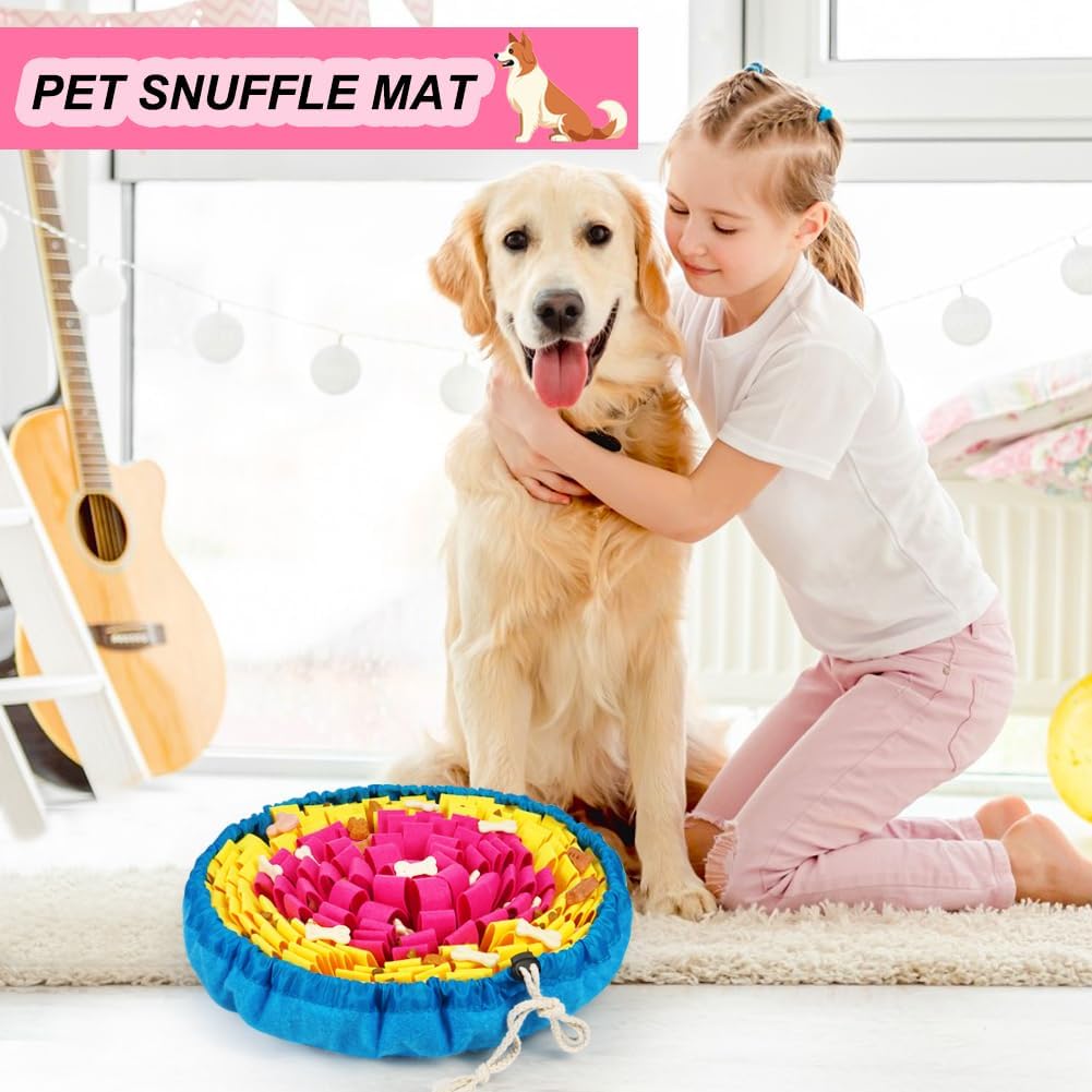 Alfombrilla ajustable para olfatear perros, alfombrilla de olfateo para mascotas para juegos interactivos, juguetes de enriquecimiento para perros